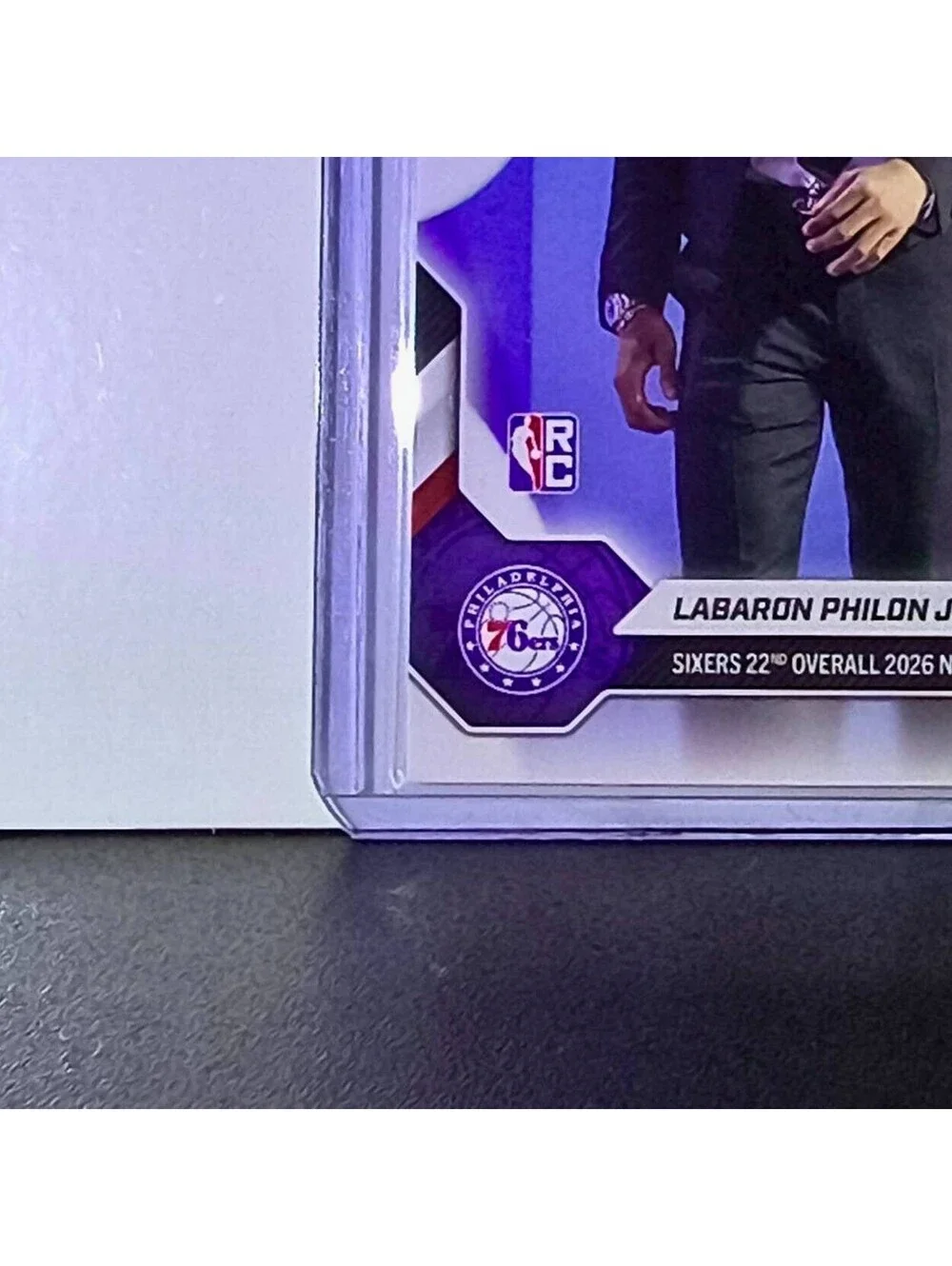 Labaron Philon Jr. Rookie 2026-27 Topps NBA Draft Night #LPHI Card 76ers